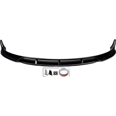 Spoiler delantero, compatible con Tesla Model 3, fabricado en plástico ABS, color negro brillante. (1/2)