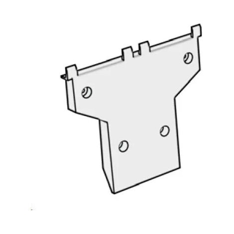 Bac poubelle seul plastique Elletipi - Support de fixation - Pour bac poubelle