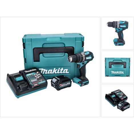 Makita HP 002 GD101 Akku Schlagbohrschrauber 40 V 64 Nm Brushless + 1x Akku 2,5 Ah + Ladegerät + Makpac
