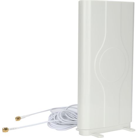 Antenne plate 4G Wi-Fi 2 m, connecteur SMA mâle, amplificateur de signal 700 MHz à 2700 MHz pour bureau ou mur d'intérieur