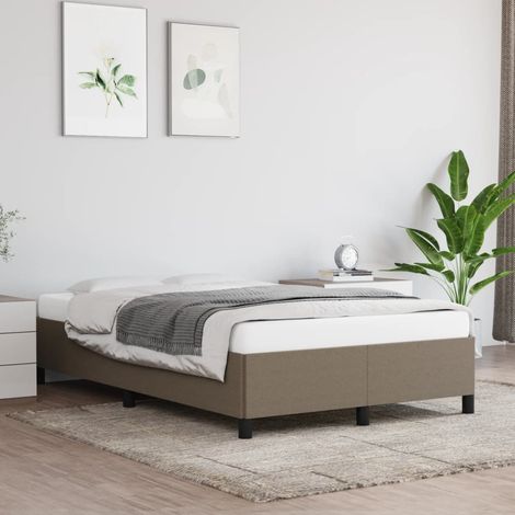 Bettgestell ohne Matratze Taupe 120x190 cm Stoff (1/5)