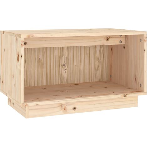 MAISON LA VIE Meuble TV - Banc TV - Meuble De Rangement 60x35x35 cm Bois de pin massif