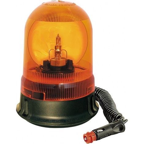 Maxter – Gyrophare ASTRAL 12/24V – Fixation magnétique – Système d'entraînement à 2 courroies – Cabochon polycarbonate résistant (1/2)