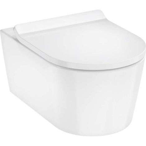 Hansgrohe EluPura S - WC sospeso con copriwater SoftClose, AquaHelix, HygieneEffect, bianco 62025450 (1/5)