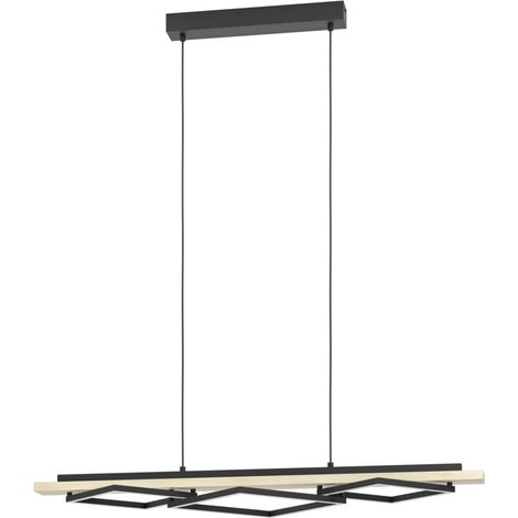 Suspension design Boyal noir avec bois - 901927 (1/3)