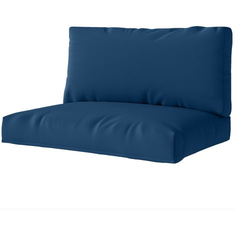 Two Piece Seat Pallet Back Cushions - Navy Blue (1/5)