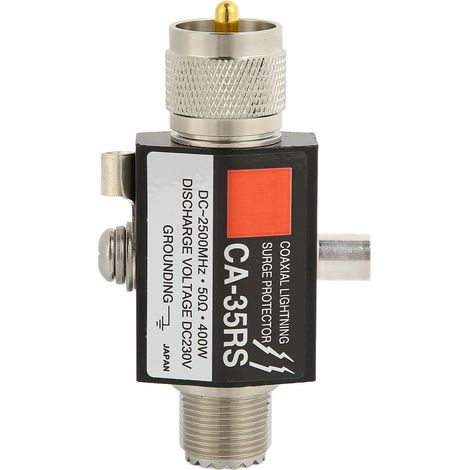 Parafoudre Coaxial UHF, Parafoudre 400 W Mâle à Femelle, Parafoudre Coaxial UHF pour Antenne (1/5)