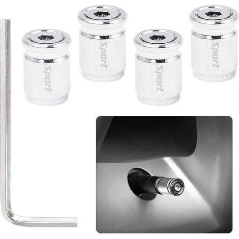 Bouchon Valve Pneu Antivol Bouchon de Valve Capuchon de Valve Bouchon Valve Pneu Universel pour Voitures,Camions,Motos (1/5)