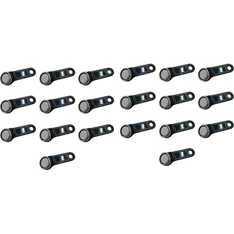 20 Stück DS1990A-F5™ Card IButton Tag mit Wandhalterung (schwarz) (1/3)