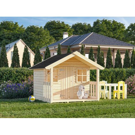 Casetta in legno non trattato Felix 180x112 cm