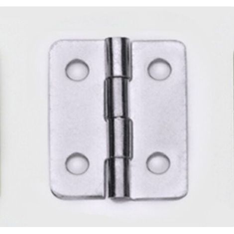 argenté-50pcs Petits Mini Charnières 18 x 16 mm Charnière Plate Cabinet Porte Tiroir Coffre Charnière DIY Accessoires Connecteurs avec 200 Vis (1/5)