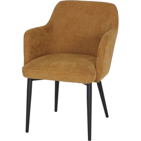 AUTRES Chaise tapissée avec un style contemporain - modèle 007 - moutarde (1/4)