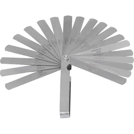 Jauge de précision en acier inoxydable pour mécanique, mesure d'épaisseur 0.05‑1mm (1/5)