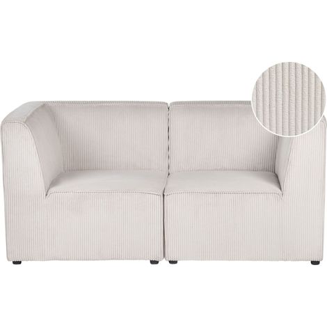 Modulsofa 2-Sitzer LEMVIG Cord Beige