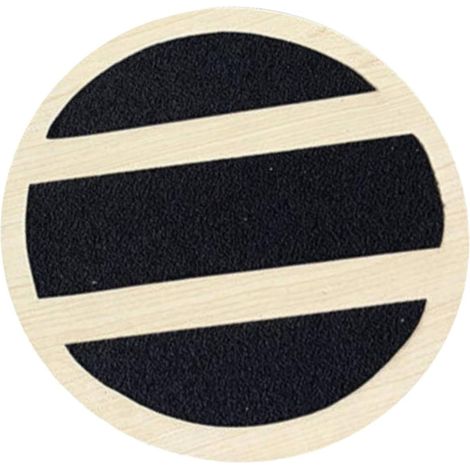 Abdominal board with platform, made of non-slip and portable wood, for a complete body and waist workout (1/5)