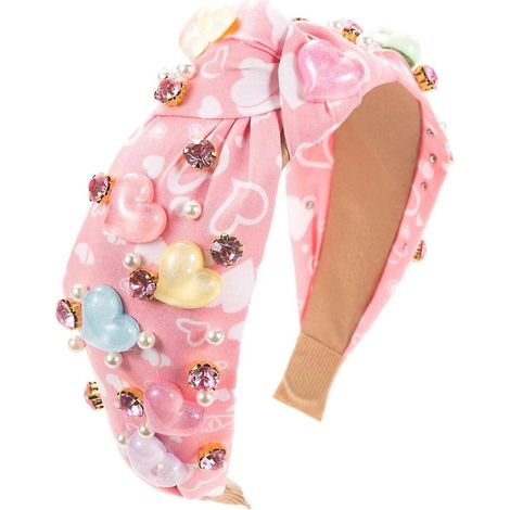 Luxuriöser Haarreif für Damen mit Herzdekor, geknotetem Haarband, erhöhtem Design und leichtem Design (1/5)