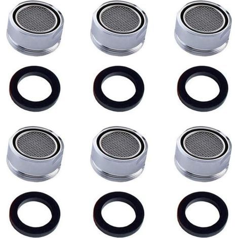 Filtro a nastro, 6 pezzi, accessori per il risparmio idrico, regolatore di getto aeratore, filtro aeratore per cucina e bagno (1/5)