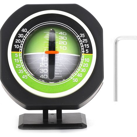 Niveau à bulle lumineux LED pour voiture, inclinomètre réglable, mesureur d'angle de pente, équilibreur universel (1/5)