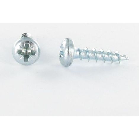 VBA Vis bois agglo Tête ronde TR Pozi N°1 3X10 Acier zingué-4000 pièces (1/4)