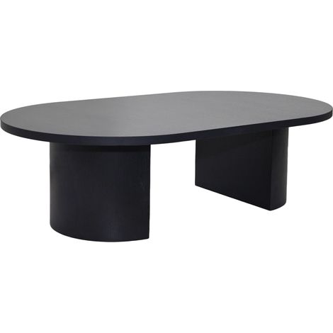 Oviala – Table basse ovale 120 cm – MDF mélaminé effet bois de pin – Dimensions 120x70x35 cm – Design moderne et élégant (1/5)