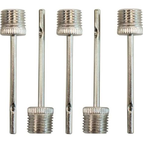 Adaptateur de pompe à aiguille x 5 pour gonfler les ballons de football - ballons de rugby - ballons de volley - ballons de net (1/4)