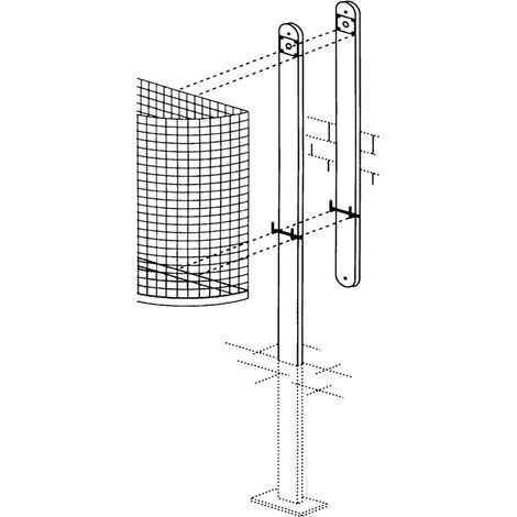 Eisenständer Höhe 1400 mm zum Einbetonieren - PKV-ST M2 (1/2)