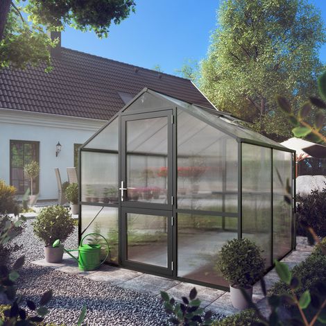 KGT Gewächshaus "Rose II" 5 m², anthrazit-grau (1/5)