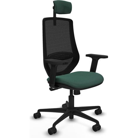 piqueras-y-crespo Mardos sedia da ufficio verde bottiglia ergonomica (1/3)