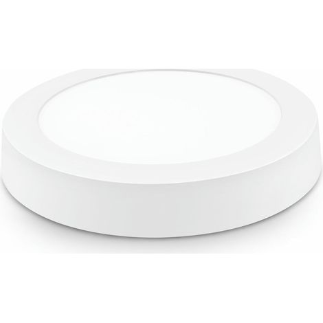 Downlight LED Superficie Redondo Blanco 24W Fría Matel (1/3)