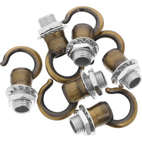 6 crochets plafond, M10, zinc, pour suspension et décoration (1/5)