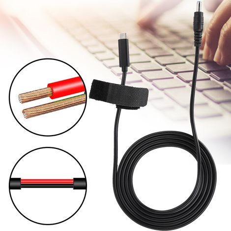 Câble d'alimentation USB-C vers DC 19V 65W PD, adaptateur 4.5x3.0mm pour ordinateur portable HP, charge rapide