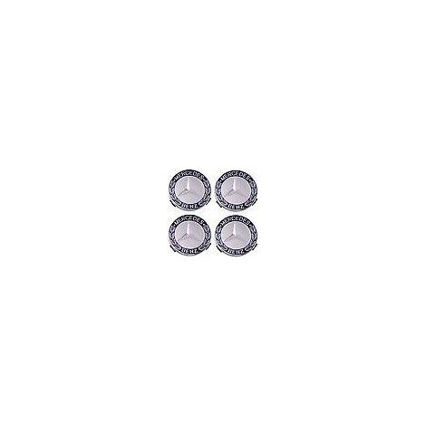 Enjoliveur 4 pièces pour Mercedes Benz 75mm - Bleu (1/5)