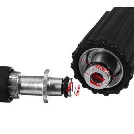 Tuyau Haute Pression - 5 M - 9 mm - Raccord M22 Mâle - Pour Nettoyeurs Haute Pression - 1 Pièce (1/4)