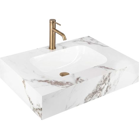 Lavabo sospeso REA Aresa Cold Jade 70 (1/5)