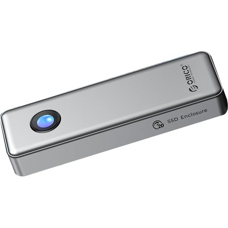Boîtier OUM2-G20 pour disque dur M.2 NVMe USB-C 20 Gb/s - argent (1/4)