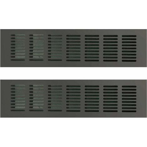2 Stück rechteckige Lüftungsgitter, rechteckige Luftauslässe, Luftauslässe, rechteckige Lüftungsgitter, rechteckige Luftauslässe für optimale Belüftung 80 × 300 mm