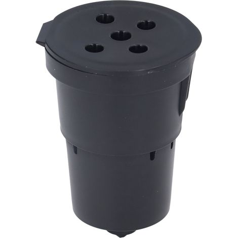 Wiederverwendbarer Kaffeefilter, nachfüllbare Kapsel für Kaffeemaschine, schwarz (1/5)