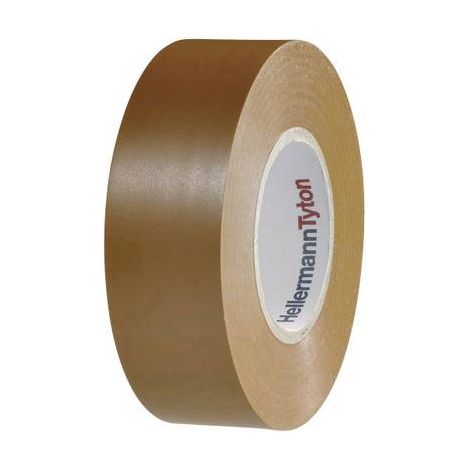 HELLERMANNTYTON Ruban isolant, 710-00158, HelaTapeFlex15, marron, 19mmx20m (1/2)