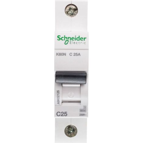 K60N Überstromschutzschalter C 25A 1P 1M 6KA ACTI 9 A9K02125