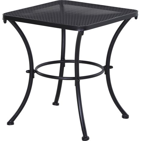 Table basse maillée carrée LUC noire (1/5)