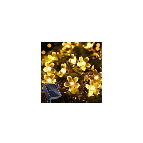 Guirlande Lumineuse Solaire Extérieure Chaîne Fleur Cerise Fée- (1/5)