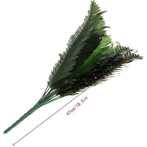 Bund künstliche Seidenpflanzen (Cycas) mit 18 Köpfen für Palmen, Garten und Heimdekoration (1/5)