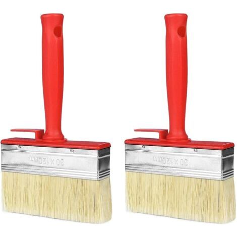 Pinceaux plats, lot de 2, grands pinceaux pour peinture murale 30 x 120 mm (1/5)