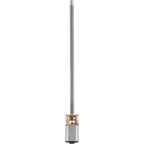 Motorino riduttore N2O DC 6/12V con albero di uscita lungo M4 x 100mm (12V 600rpm) -Crezuo
