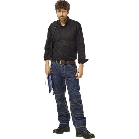 Jeans de travail Krono Herock Bleu L (1/4)