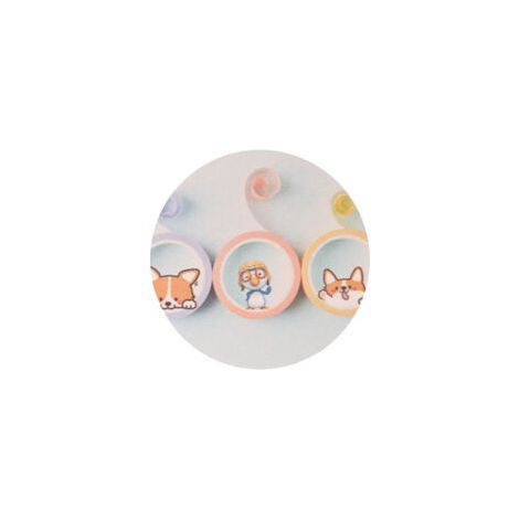 Dessous de verre rond en diatomite – Motif pingouin volant – Absorbant et isolant (1/5)