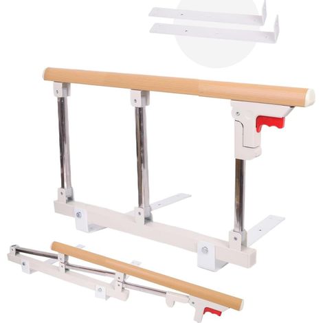 Barriere de Lit Adulte,Aide pour se Lever du lit,Barre Protection Lit Personnes Àgées,Pliant Barrière de Protection,pour Handicapé Hospitaliers, handicapés et Enfants (1/5)