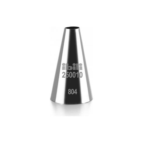 Ibili Boquilla Redonda Plateada 10 mm para Pastelería