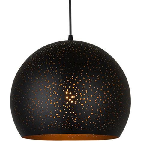 Lampe À Suspension Nordique E26 À Vis en Métal - Lumières Décoratives Personnalisées De Luxe - Lampes De Plafond De Style Industriel Créatif - Couverture De Plafonnier pour Bar, Restaurant (1/5)