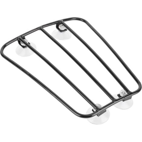 Support de Bagage Moto Universel Style Rétro, Porte-Bagages pour Réservoir de Carburant, Rack à Bagages Noir (1/5)